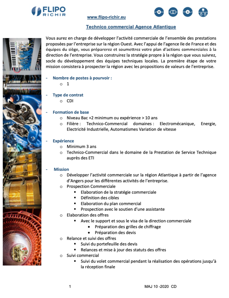 Technico commercial agence Atlantique l Flipo Richir